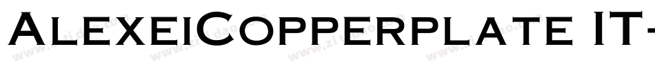 AlexeiCopperplate IT字体转换